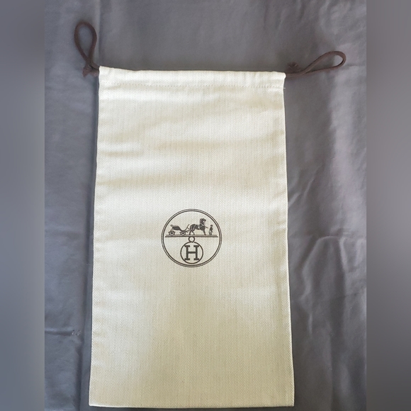 Hermes Handbags - UNUSED Hermes Cotton Drawstring Dust Bag